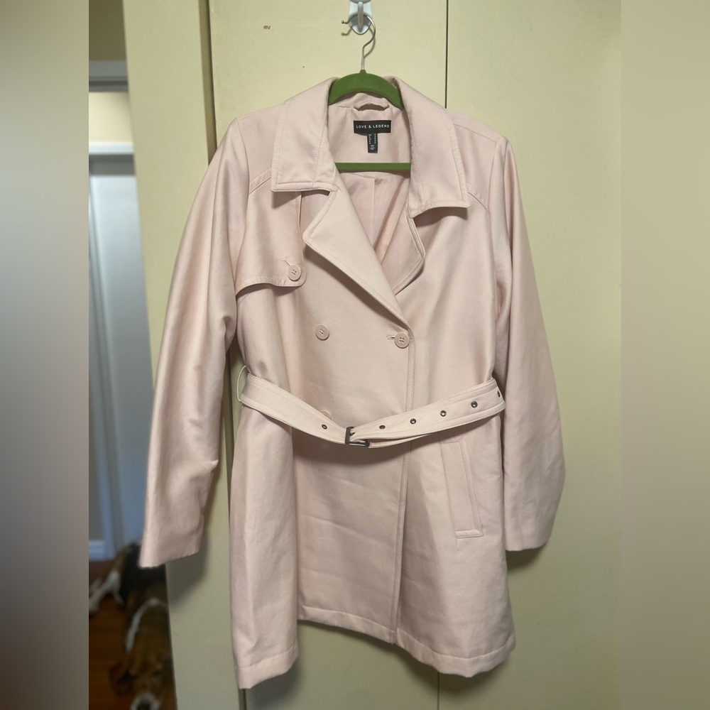 Pink Lightweight Trench Coat- BRAND NEW
